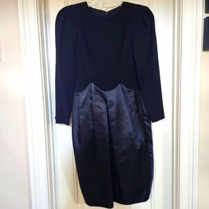 Elegant vintage Morton Myles black cocktail dress. Size 4. Excellent condition.